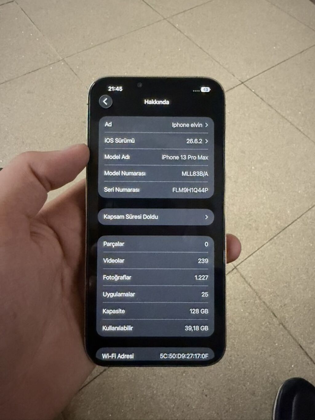 IPhone 13 Pro Max, Qızılı — Apple iPhone, Mehdiabad (6)