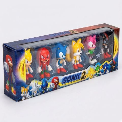 Fiqur dəsti Sonic the Hedgehog, 3+ yaş, plastik, 6 əd — Bakı
