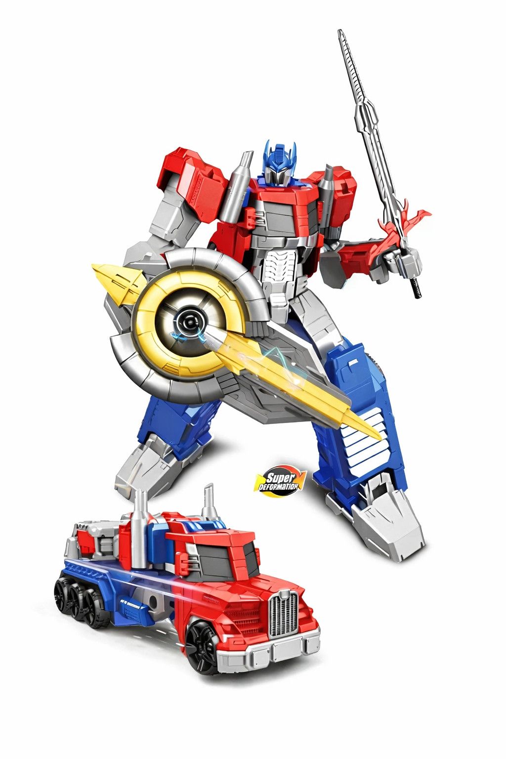 Robot-transformer Optimus Prime Diformed Autobot, 3+ yaş, rəngbərəng, 29 sm — Mallar, Bakı (2)
