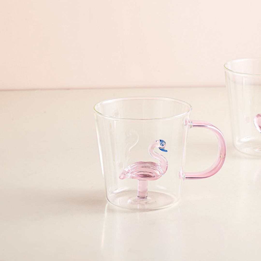 Fincan Aramoro Flamingo, şəffaf, şüşə, 300 ml — Mallar, Bakı (2)