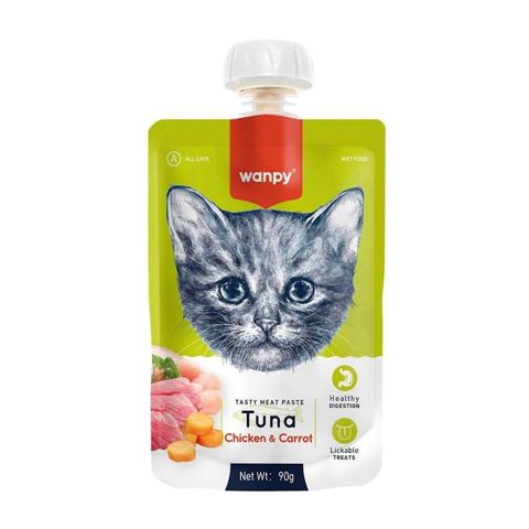 Tuna, toyuq və kök paşteti Wanpy pişiklər üçün, 90 q — Bakı