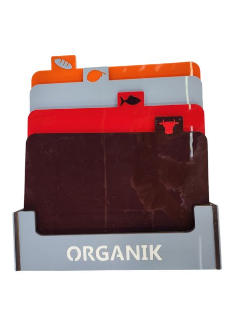 Mətbəx lövhələri dəsti, 30x20 sm, taxta/akril, 4 əd — Bakı