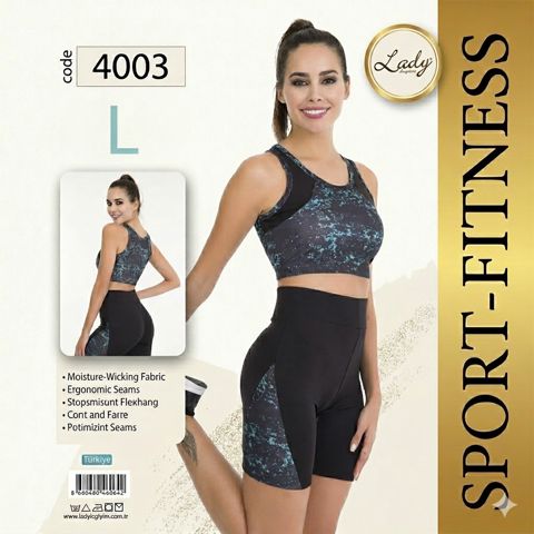 Qadınlar üçün idman kostyumu 2370673, qara, poliester, ölçü L — Bakı