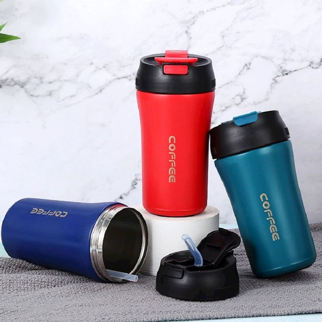 Termo fincan Coffee, 360 ml, paslanmayan polad, qara — Mallar, Bakı (2)
