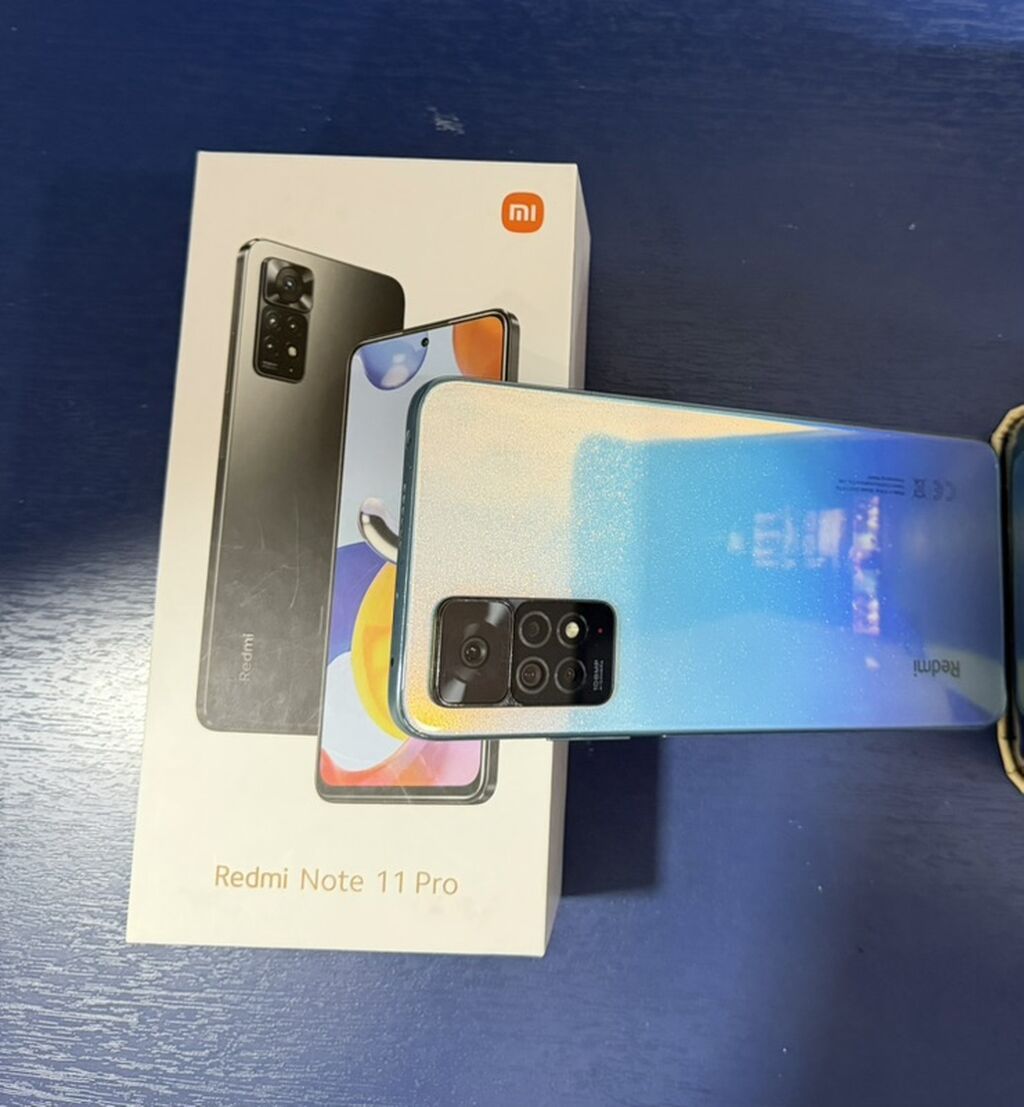 Redmi Note 11 Pro, 128 GB, rəng - Göy, Sensor, Barmaq izi, İki sim kartlı — Xiaomi, Bakı (3)