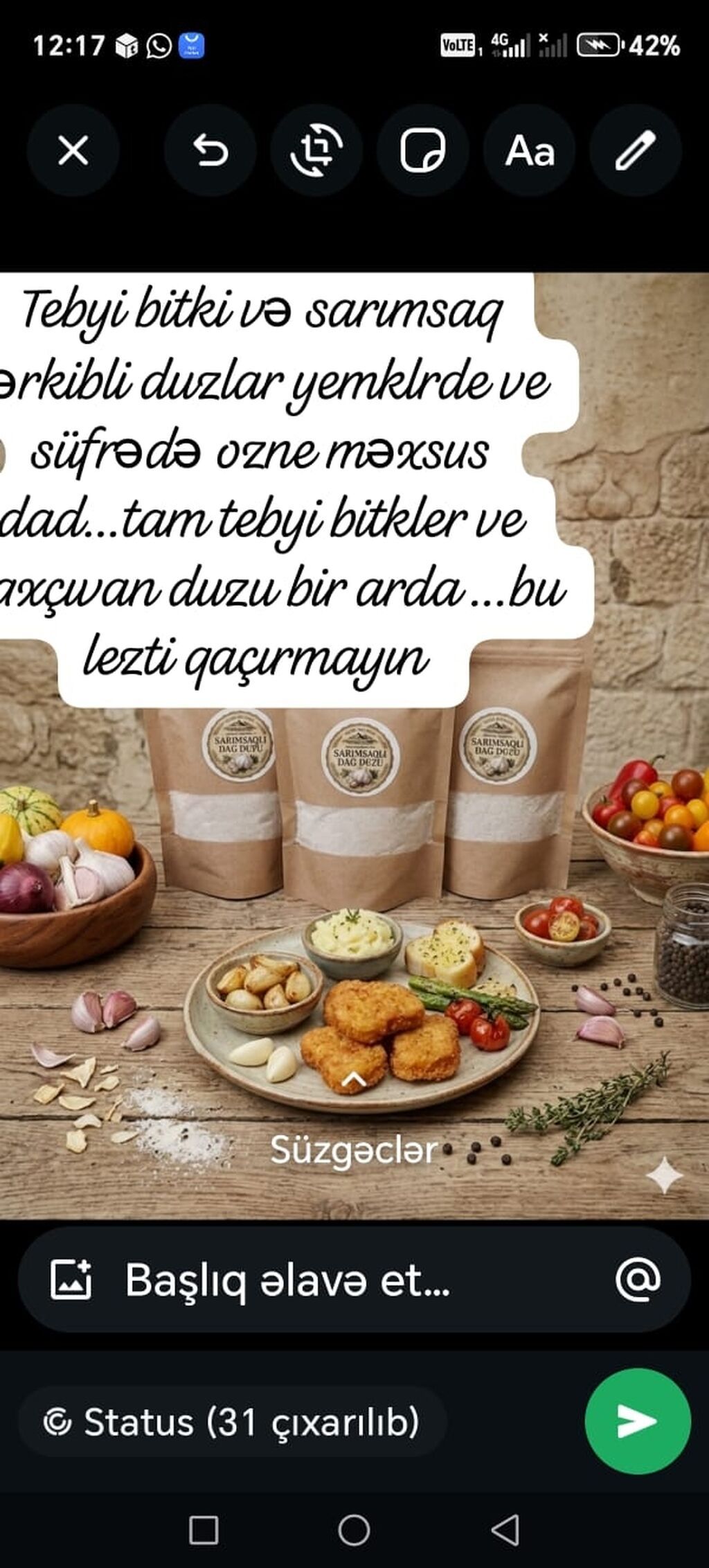 Məhsul: Quba rayonunda qədim reseptlə hazırlanan təbii “Dağ duzu” və — Qida məhsulları, Bakı (9)