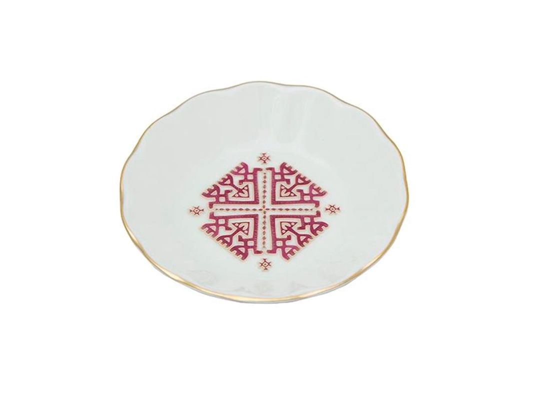Nəlbəki Porland Arabesque Desen6, farfor, qırmızı, 11 sm — Mallar, Bakı (2)
