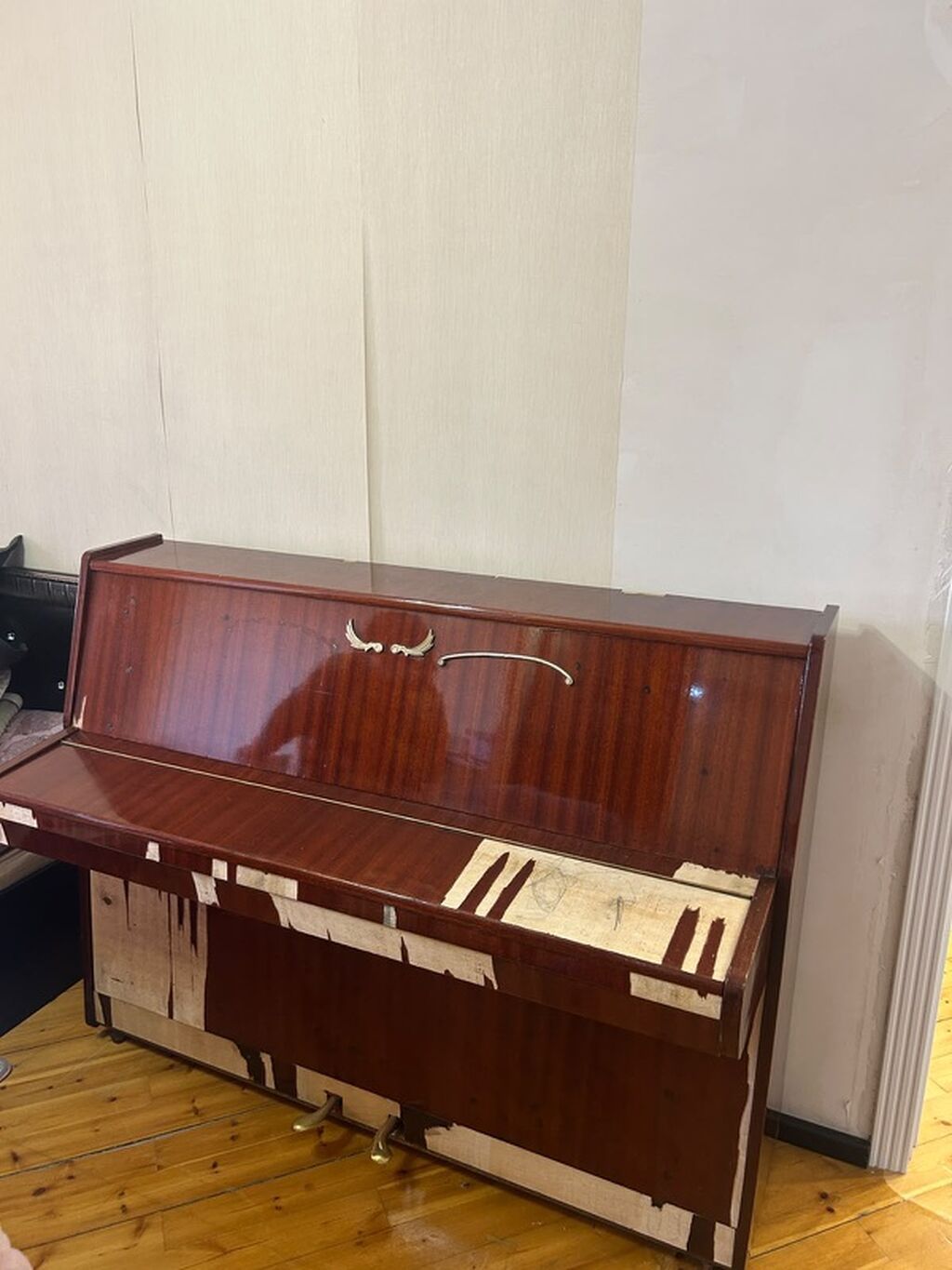 Akkord pianino - Model: “Аkkord” - Korpus: qırmızı-qəhvəyi polirol — Pianino və digər klaviş alətləri, Bakı (2)