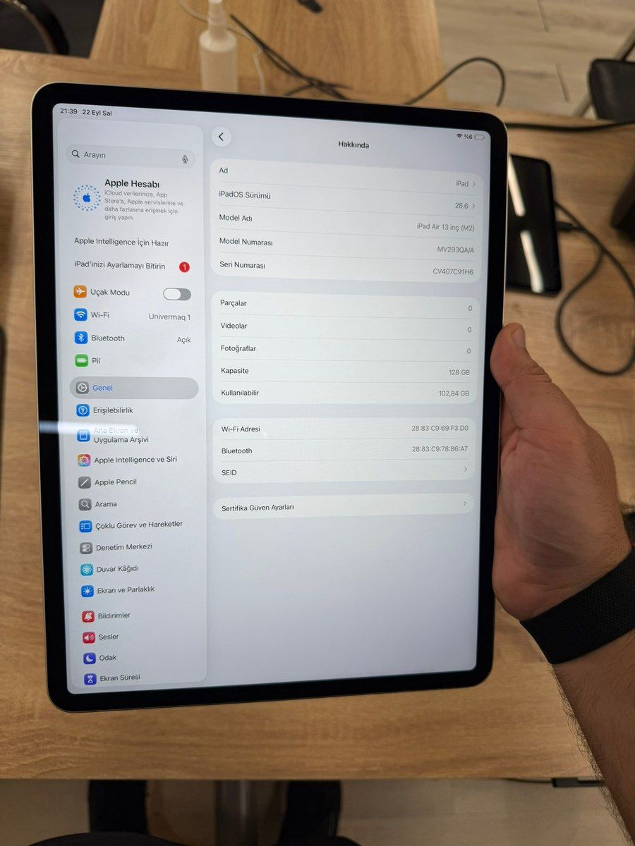 Apple İPad Air 13 İnch M2 Starlight 128GB — Planshetlər, Bakı (7)