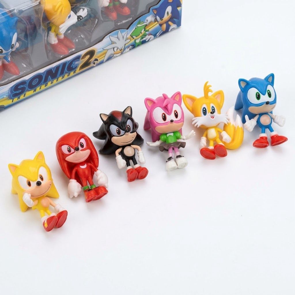 Fiqur dəsti Sonic the Hedgehog, 3+ yaş, plastik, 6 əd — Mallar, Bakı (2)