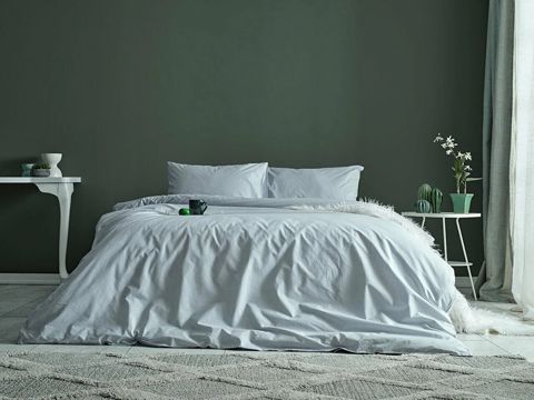 Yataq dəsti Doqu Home Dreamlife, yorğan üzü 200x220 sm, mələfə 240x260 sm, 2 əd yastıq üzü 50x70 sm, ikinəfərlik, рambıq, mavi — Bakı