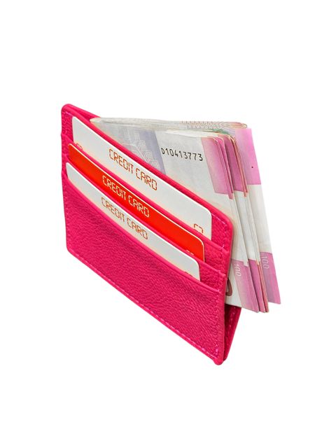 Kredit kart qabı 97116, dəri, çəhrayı, 10x8 sm — Bakı
