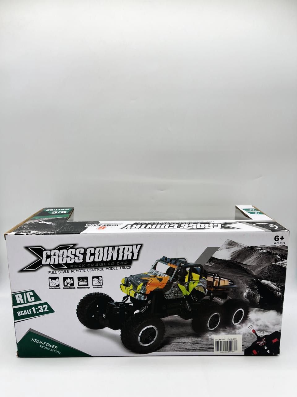 Radio vasitəsilə idarə olunan yolsuzluq maşını Cross Country Rock Crawler, plastik, yaşıl/qara, 6 yaş — Mallar, Bakı (2)