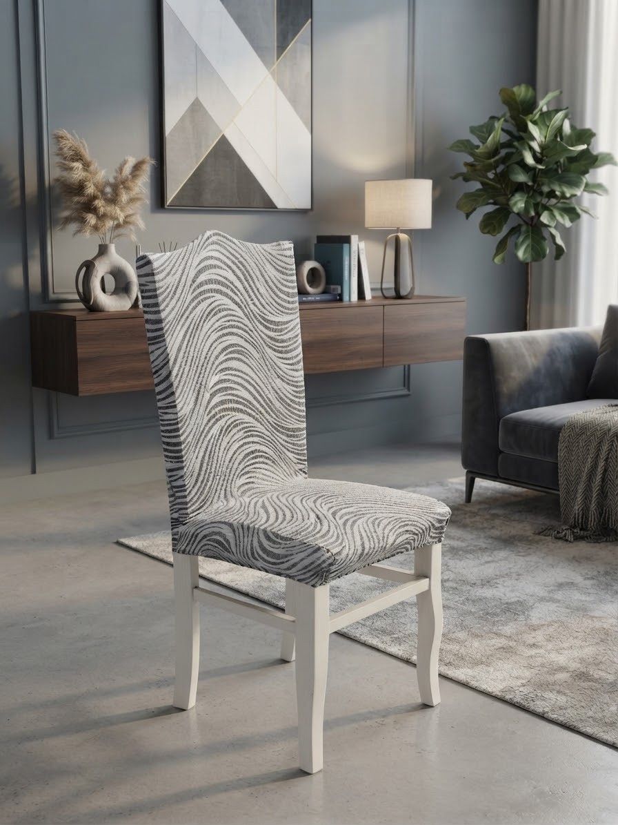 Stul üçün örtük, Jakkard, 60x70 sm, Açıq boz — Mallar, Bakı