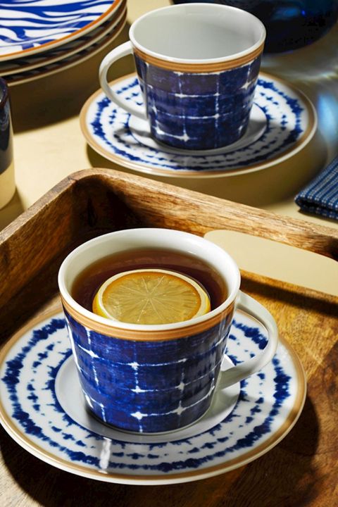 Çay dəsti Kutahya Porselen Toledo TL04CT60012444, 200 ml, 4 parça, göy — Bakı