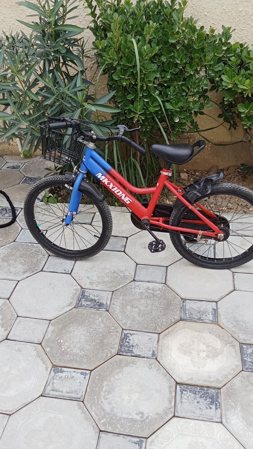 Uşaq velosipedi – Mkxıong markası - Rəng: qırmızı gövdə, mavi ön — Uşaq velosipedləri, Masazır (2)