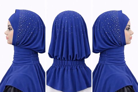 Hicab qadın üçün VC_1831664 göy, trikotaj, one size — Bakı