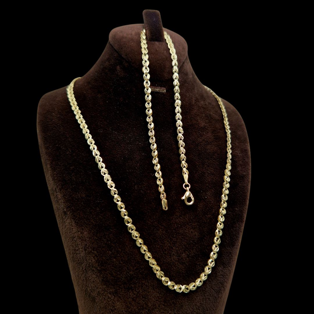 Zinət dəsti boyunbağı və qolbaq Azgold 10485, qızıl 585 əyar — Mallar, Bakı