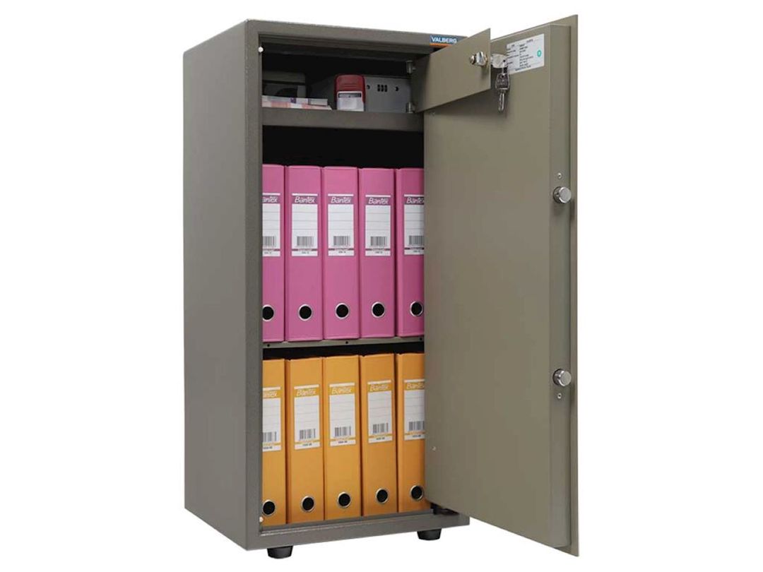 Ofis seyfi Aıko ASM 90T, açarlı, boz — Mallar, Bakı (2)