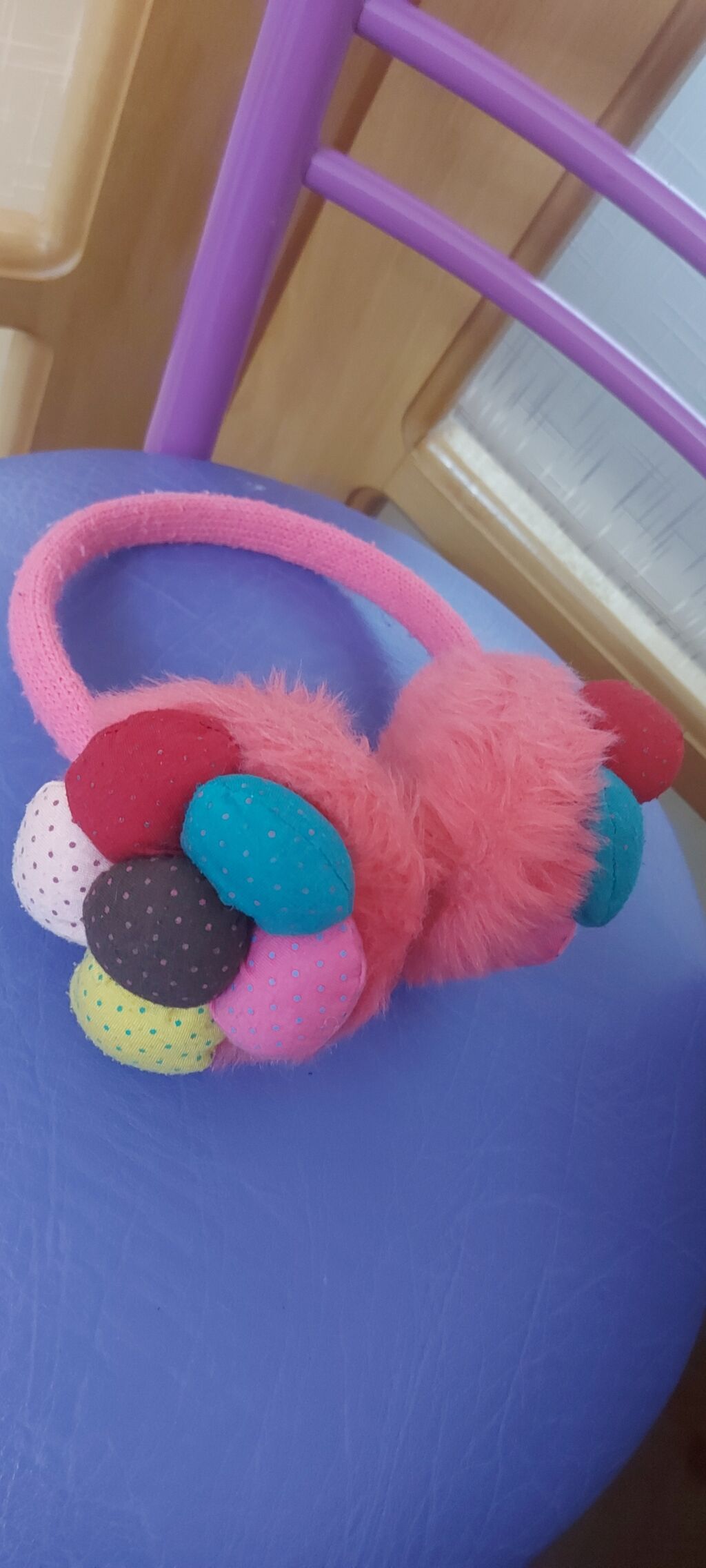 Uşaq üçün qulaqlıqlar – yumşaq və isti - Material: Yumşaq, tüklü — Uşaq aksesuarları, Bakı (3)