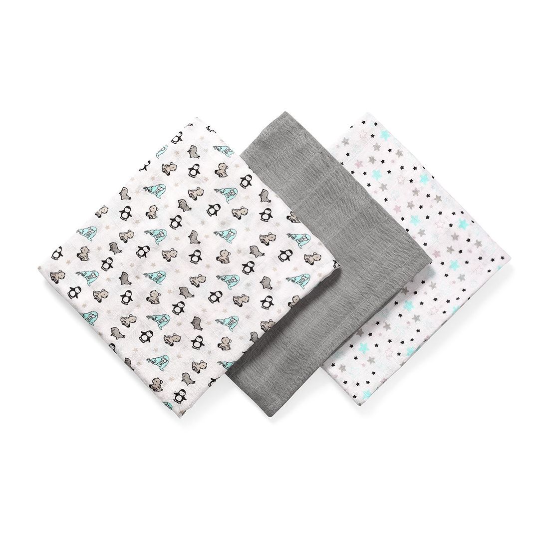 Qundaq dəsti hər kəs üçün Babyono 347/02, 70x70 sm, bambuk lif, boz, 3 əd — Mallar, Bakı (2)