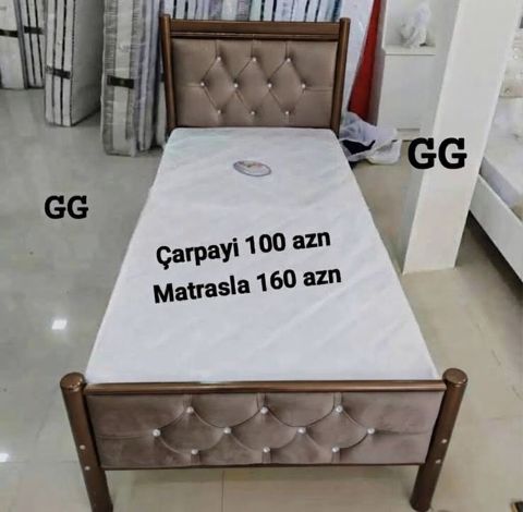 Yeni və Sifarişlə Dəmir çarpayi 100 azn Matrasla 160 azn Matras — Bakı