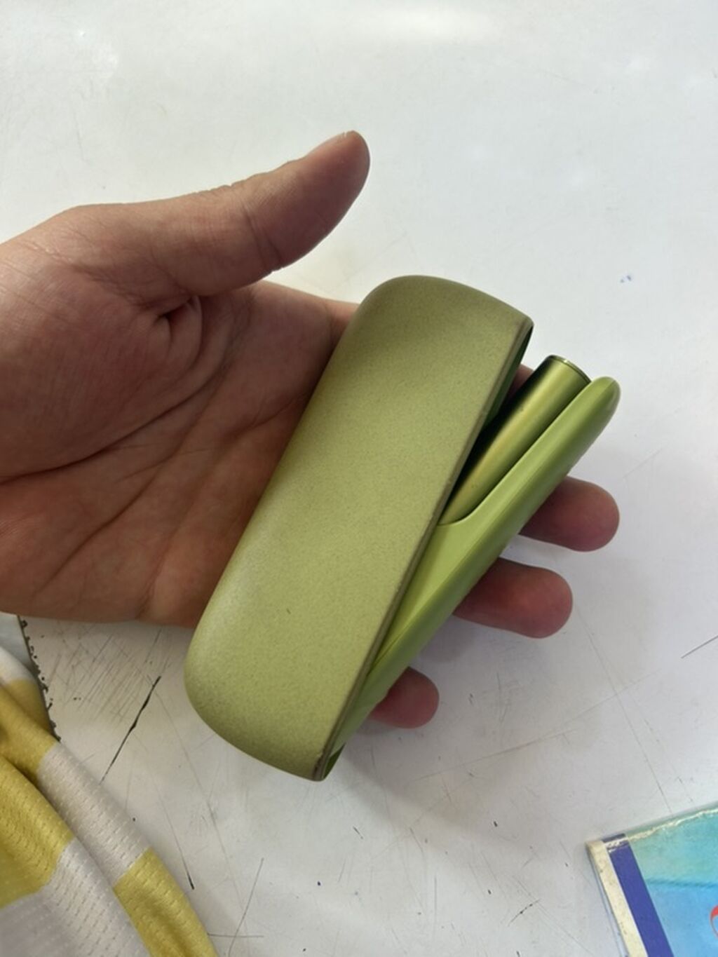 Məhsul: Iqos (elektron tütün qızdırma cihazı) – yaşıl rəng Təsvir — Elektronik siqaretlər, Bakı (3)