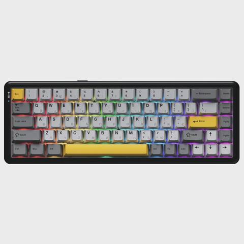 Ajazz AK680 MAX Magnetic Black Gray Yellow — 99 ₼ · Баку · Klaviaturalar və siçanlar Ajazz AK680 MAX Magnetic Black Gray Yellow — Баку