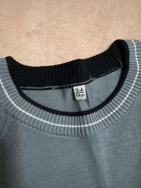 Uşaq üçün qısaqoll trikotaj sviter/köynək - Ölçü: 12-A, boy 154 sm — Bakı