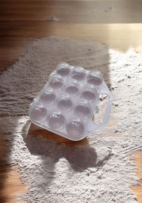 Yumurta saxlama qabı, plastik, ağ/şəffaf — Bakı