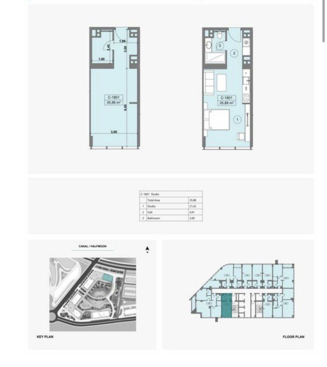 Satılır 1 otaqlı yeni tikili 36 m² — Mənzil, Bakı (5)