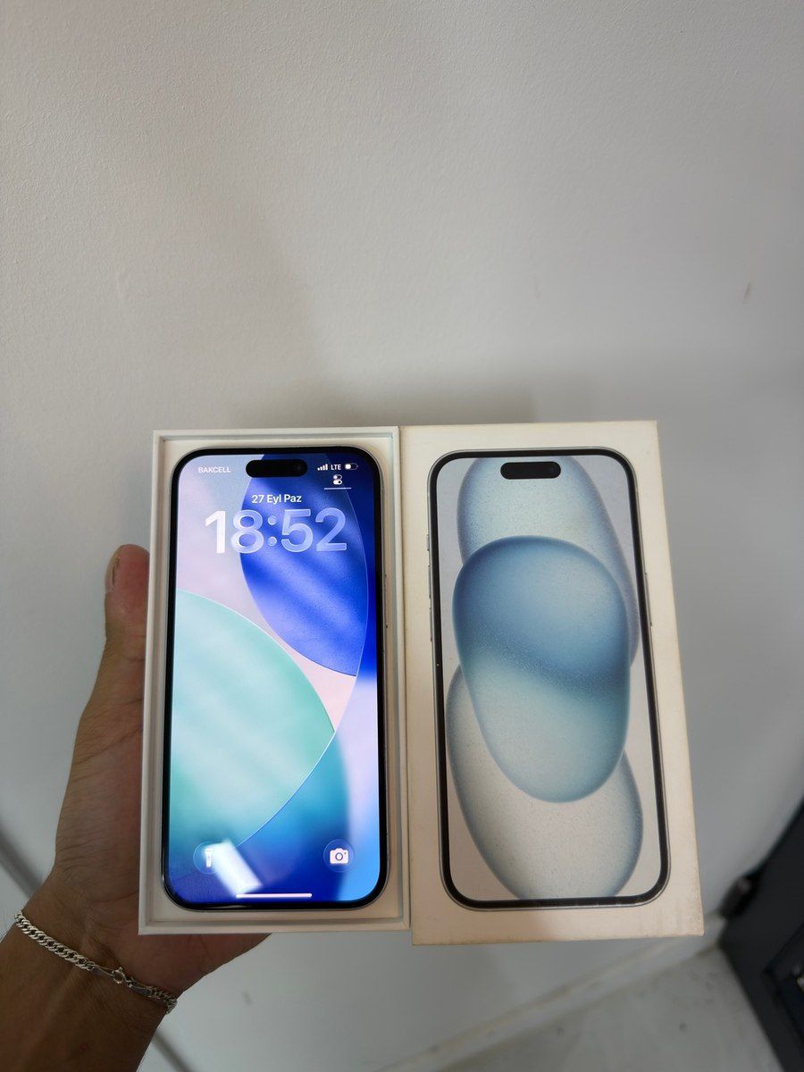 Apple iPhone 15 Blue 128GB/6GB — Smartfonlar, Bakı (2)