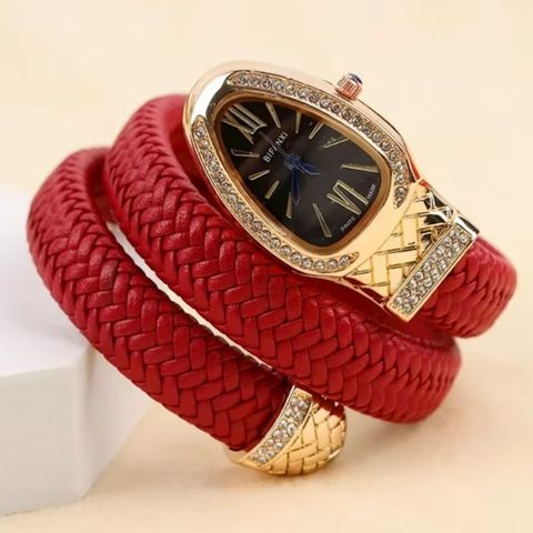 Qol saatı qadınlar üçün Snake 9966 Gold/Red — Bakı