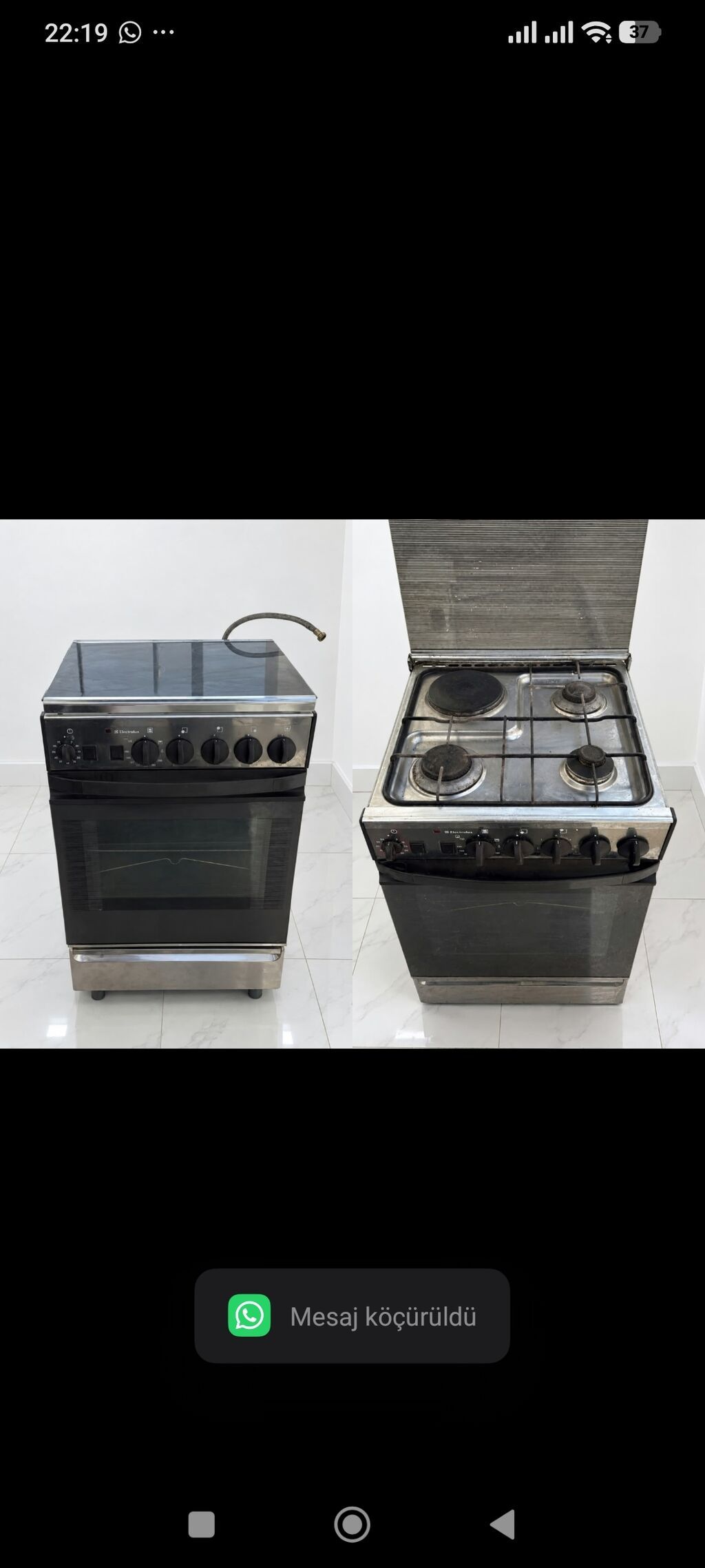 Electrolux qaz sobasi 170 manat.Alti qazladi.Unvan Bakixanov — Plitələr, Bakı