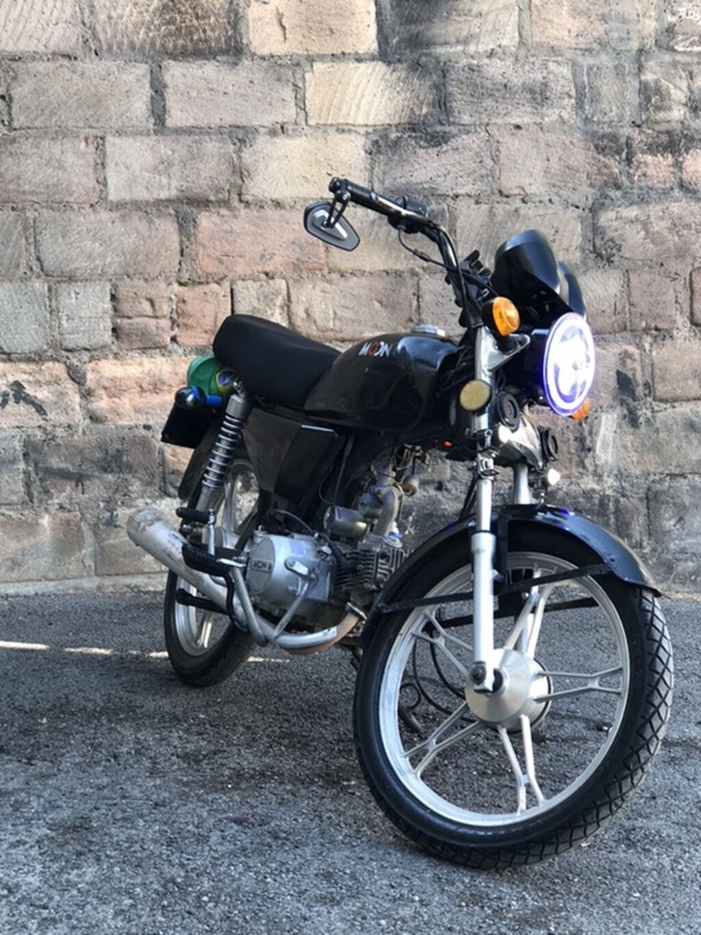 Moped tipli yüngül motosiklet - Rəng: qara - Mühərrik: hava ilə — Mopedlər və skuterlər, Bakı (3)