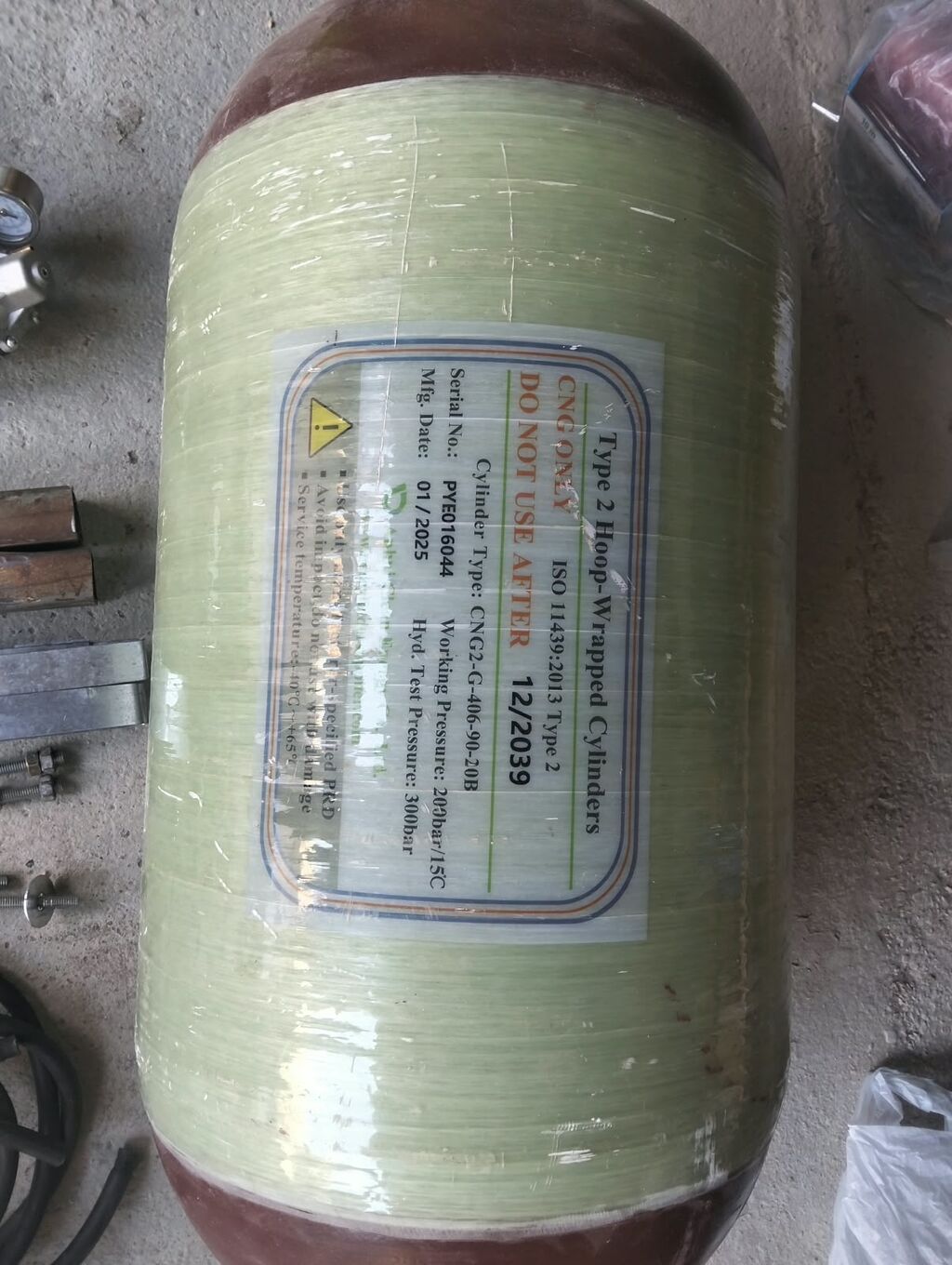 CNG (sıxılmış təbii qaz) avtoqaz dəsti Komplekt: - Type 2 kompozit — Yanacaq sistemi, Sumqayıt (2)