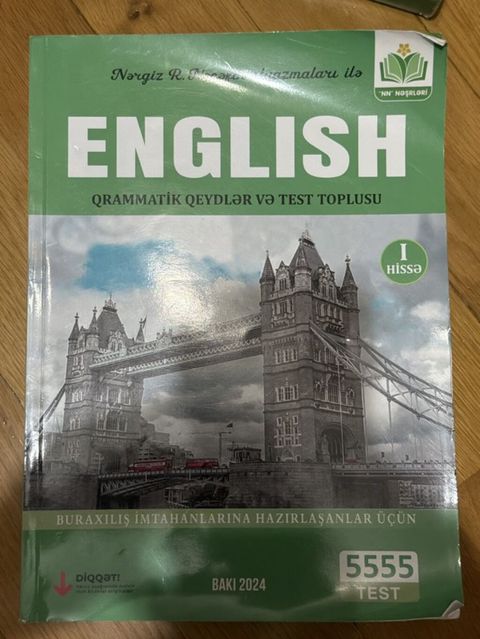 Məhsul: “English – Qrammatik Qeydlər və Test Toplusu” (I hissə) — Bakı