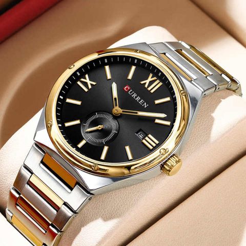 Kişi qol saatı Curren 8471 Silver/Gold/Black — Bakı