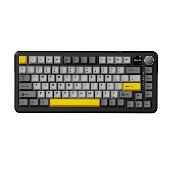 Ajazz AK820 MAX Plus Black - Gray - Yellow — Mallar, Bakı