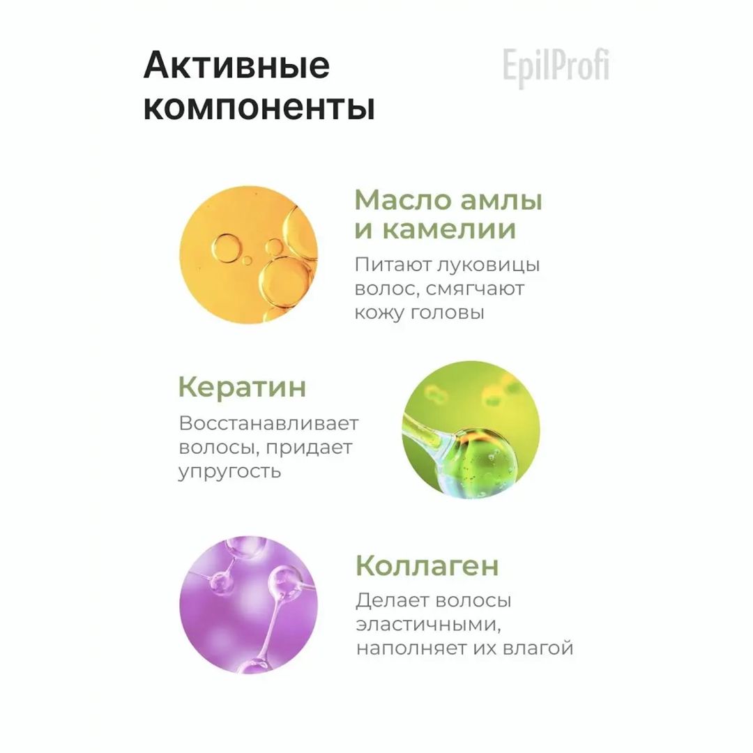 Şampun EpilProfi Reconstructor Keratin & Collagen 1000 ml — Mallar, Bakı (3)