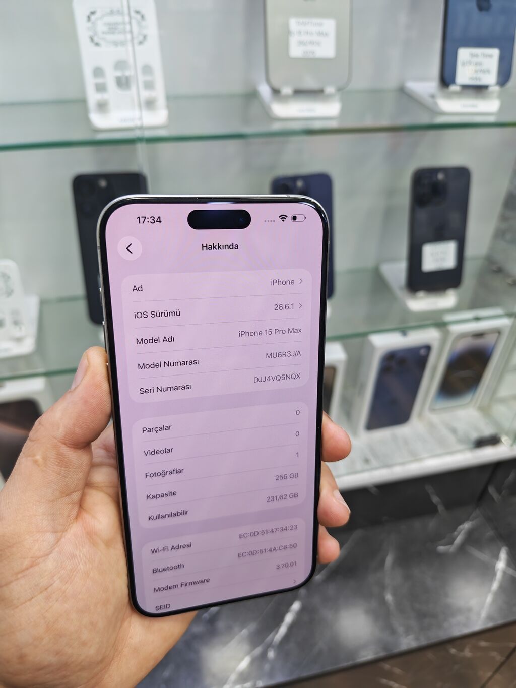 IPhone 15 Pro Max, 256 GB, Natural Titanium, Zəmanət, Simsiz şarj, Face ID — Apple iPhone, Bakı (3)
