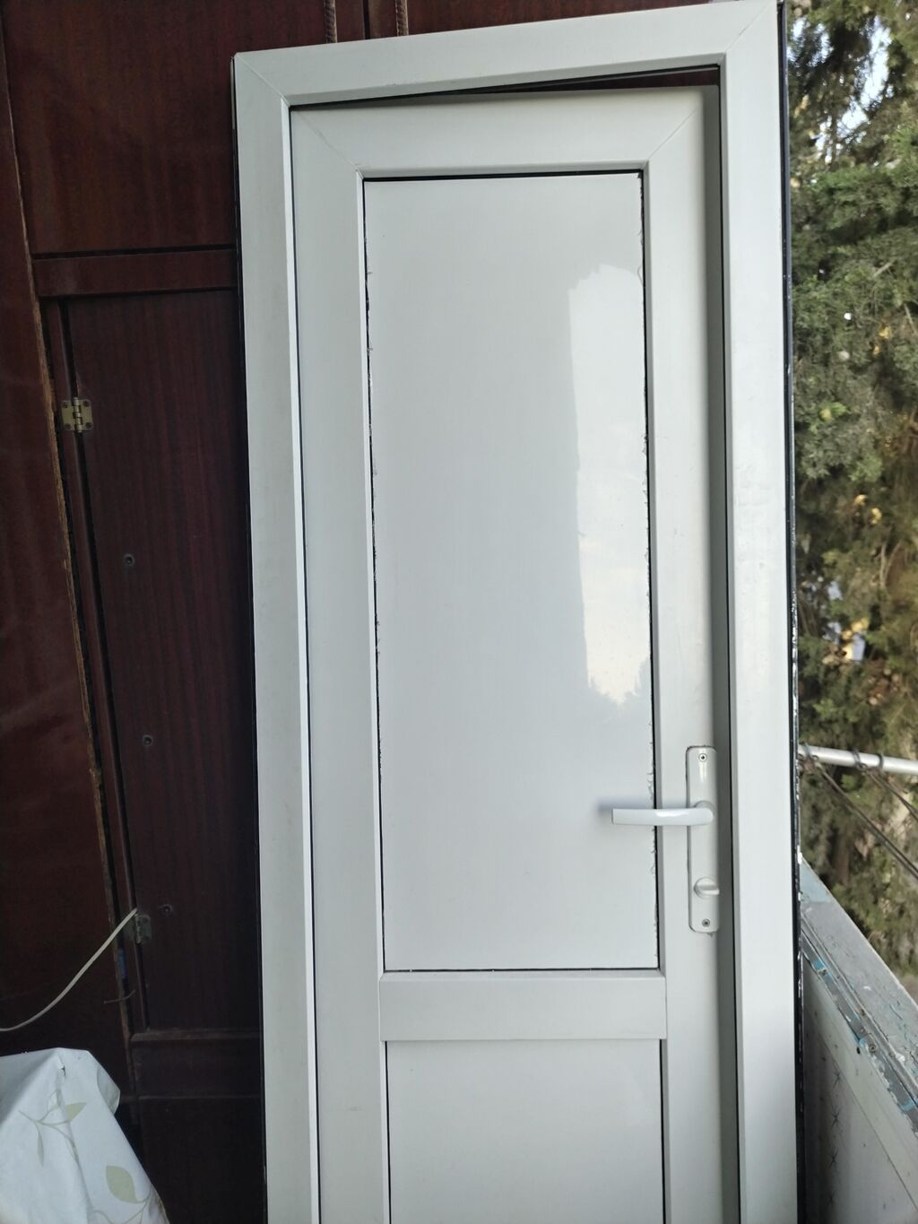PVC qapı – ağ rəng Hundurluyu 190 eni 60 - Material: PVC profil — Pəncərələr, qapılar, balkonlar, Bakı