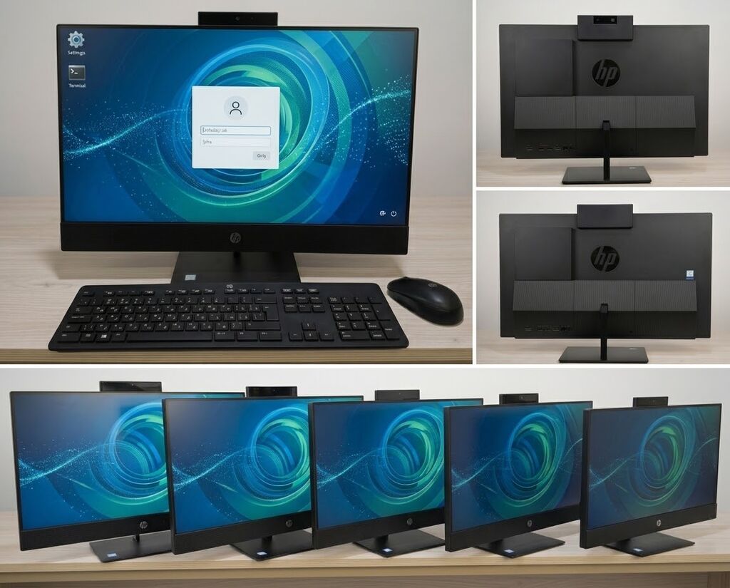 HP Mono Blok Xüsusiyyətlər: - 23–24 düym incə kənarlı Full HD ekran — Masaüstü kompüterlər, Bakı (2)
