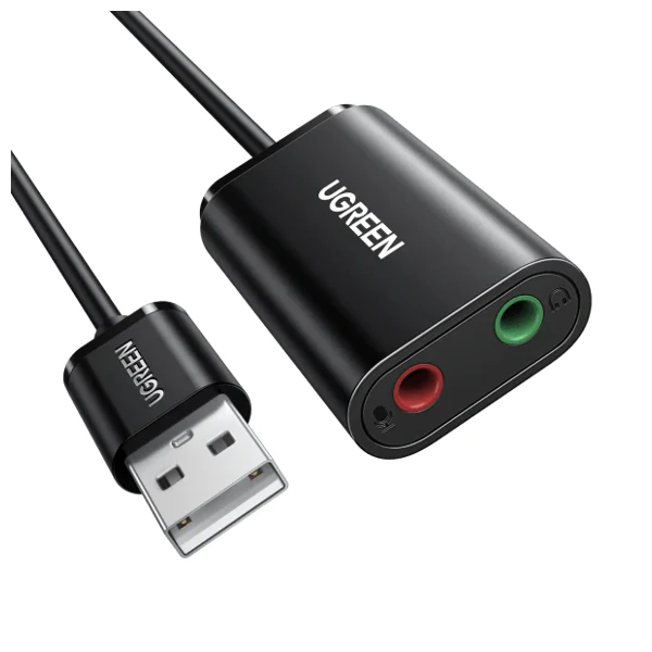 Ugreen US205 USB 2.0 External Sound Adapter 30724 — Mallar, Bakı