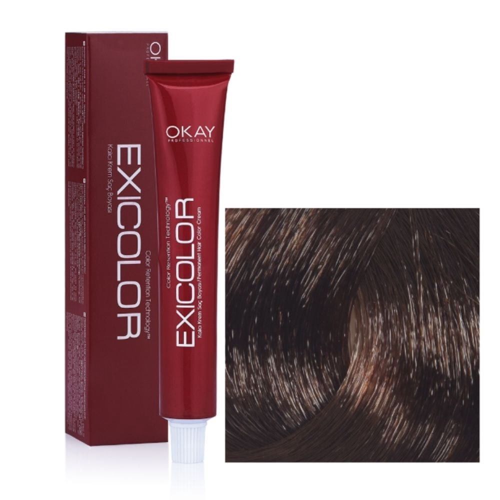 Saç boyası Okay Exicolor N Koyu Kumral Qəhvə Qızılı 100 ml — Mallar, Bakı