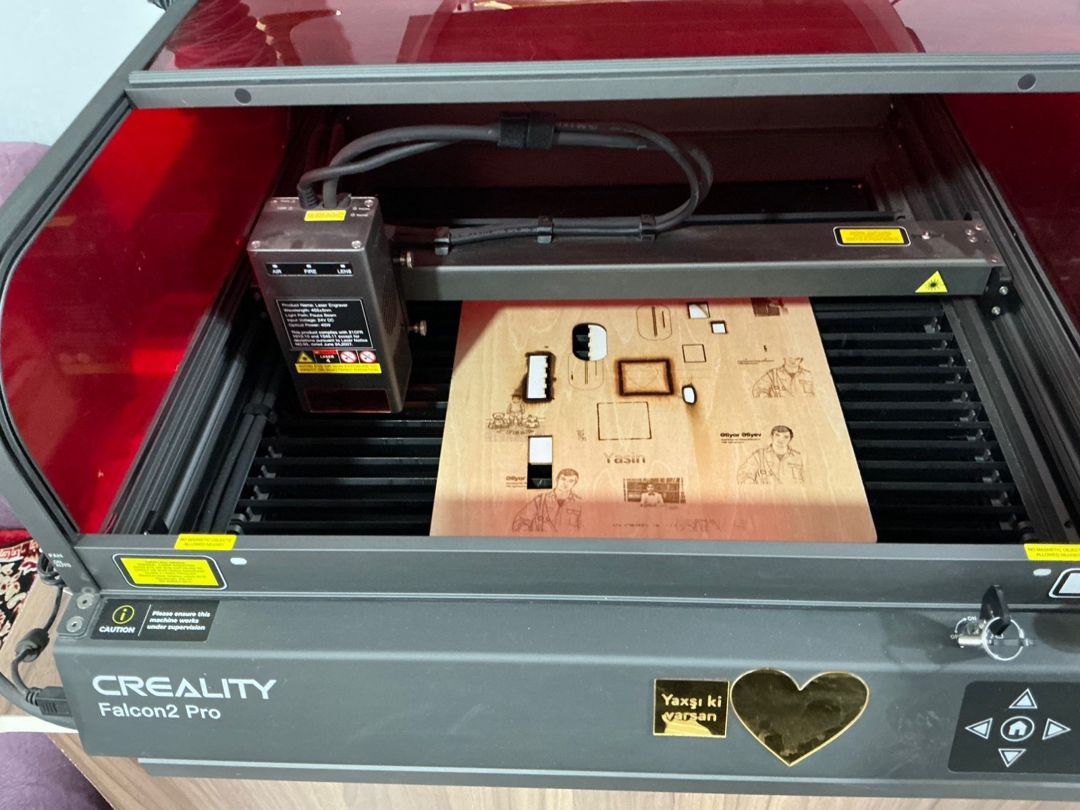 Fiber lazer Creality Falcon2 Pro 40W — Biznes və avadanlıq, Bakı (4)
