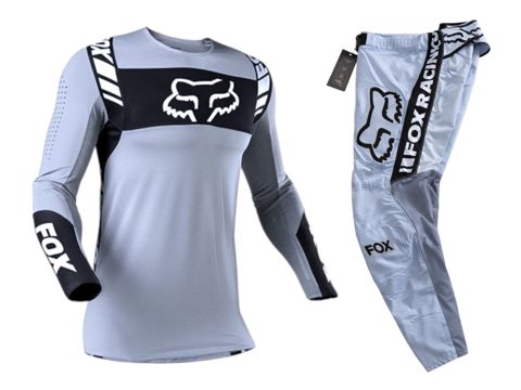 Motosikl geyim dəsti Fox Flexair Mach One, boz, ölçü 34 — Bakı