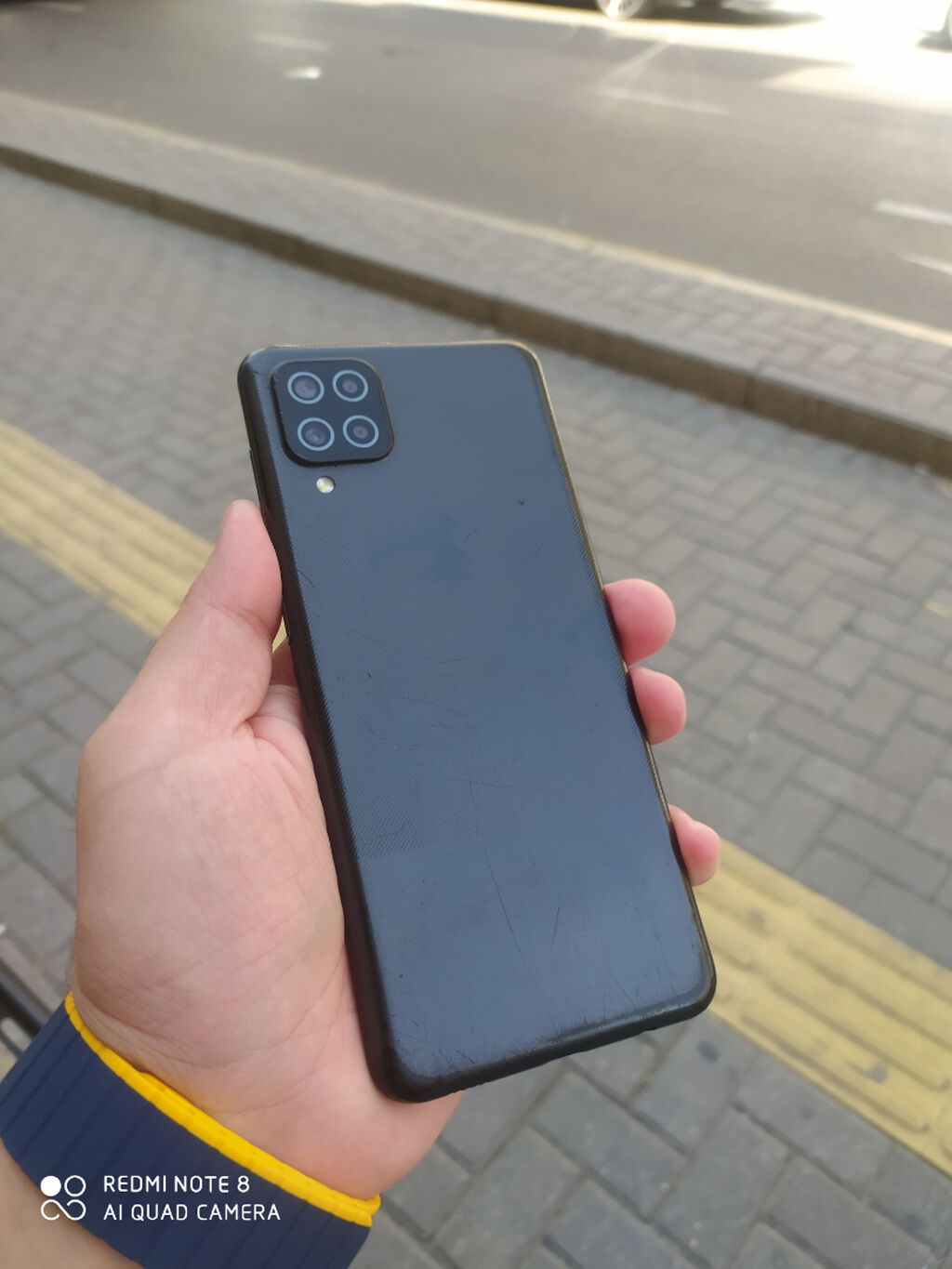 Samsung Galaxy A12, 64 GB, rəng - Qara, Zəmanət, Sensor, Barmaq izi — Samsung, Bakı