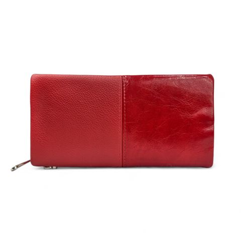 Portmone qadınlar üçün Saralyn, qırmızı, poliuretan, 19.5x10 sm — Bakı