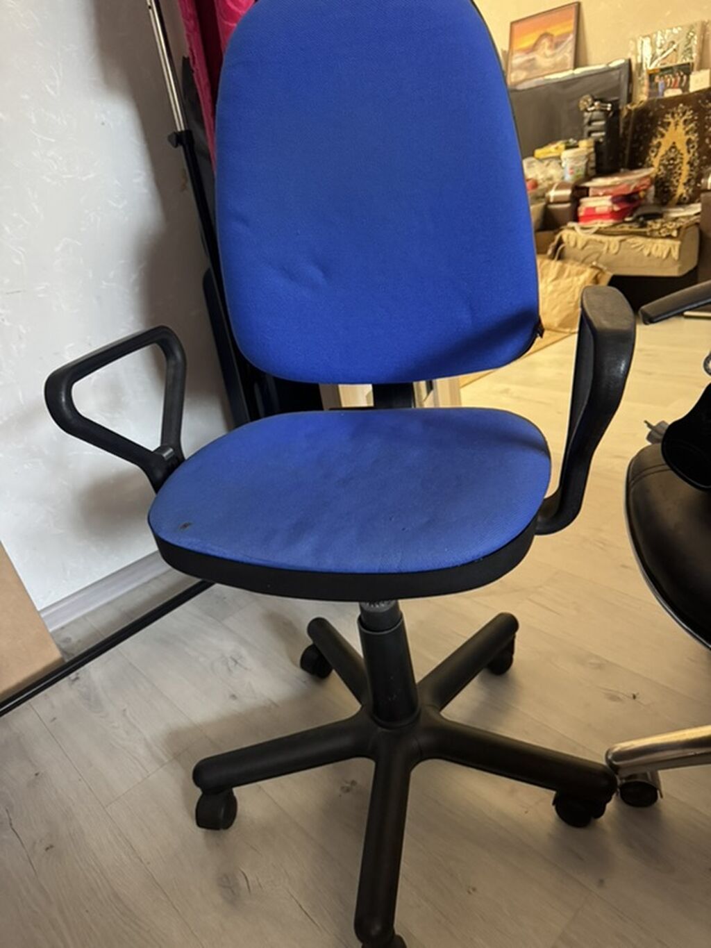 Ofis kresloları – 2 ədəd 1) Parça örtüklü model - Rəng: mavi — Ofis mebeli, Zaqatala (2)